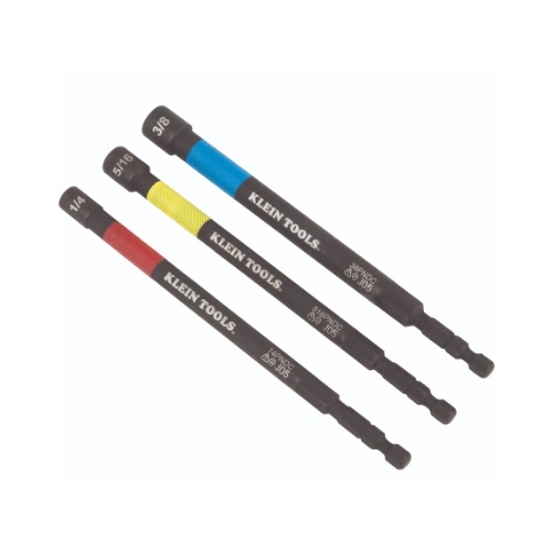 Klein Tools 3 pc. Power Nut Setter Set, Magnetic (Klein Tools 65411PK3)