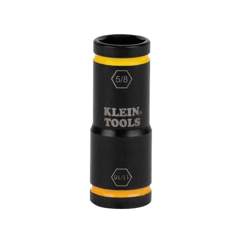 Klein Tools 2-in-1 Flip Socket, 5/8-in & 11/16-in (Klein Tools