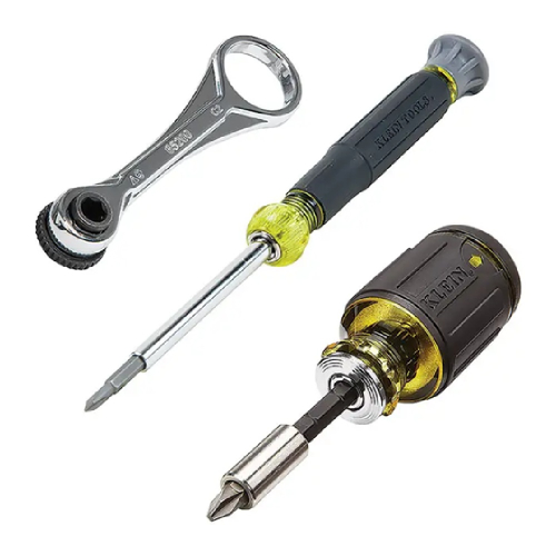 Klein Tools Multi-Bit Screwdriver and Nut Driver Set, 3-Piece, Black (Klein Tools 85515)
