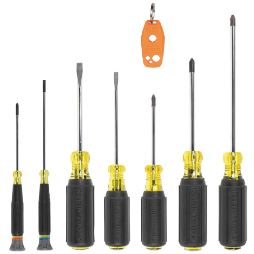 Klein Tools All Purpose Screwdriver Set with Magnetizer, Phillips & Slotted, 8-Pc (Klein Tools 85808)