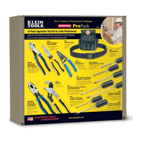 【メル24195】計14点セット Klein Tools 14 Piece Professional Apprentice Tool Set (Klein Tools