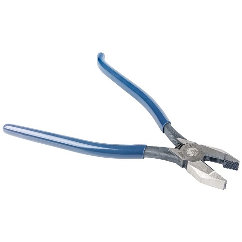 Klein Tools 9-in Rebar Pliers, 1.281-in Jaw, Left Handed, Blue (Klein Tools D201-7CSTLFT)