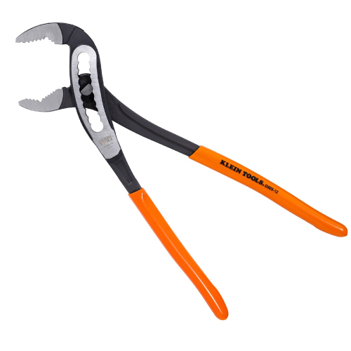 Klein Tools 12-in Classic Klaw Pump Pliers, Alloy Steel Material, Yellow (Klein Tools D50512)