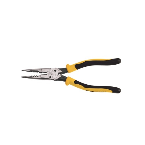 Klein Tools Spring-Loaded All-Purpose Pliers, Yellow & Black (Klein Tools J206-8C)