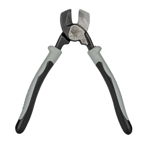 Klein Tools Journeyman Compact Cable Cutter, Curved Blades, High Leverage, Gray (Klein Tools J63215)