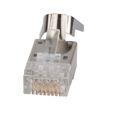 Klein Tools Pass-Thru Modular Data Plugs, RJ45-CAT6A, Shielded