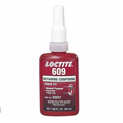 Loctite Green 609 Retaining Compound, 50 ml, 3000 psi Loctite Green 609 Retaining Compound, 50 ml, 3000 psi