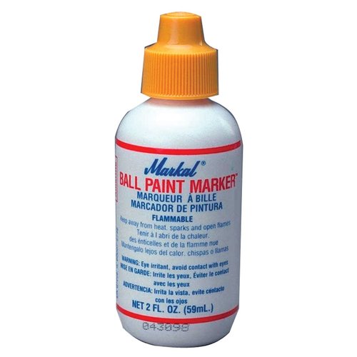 Yellow Ball Paint Flammable Bottle Marking Marker ( 84601