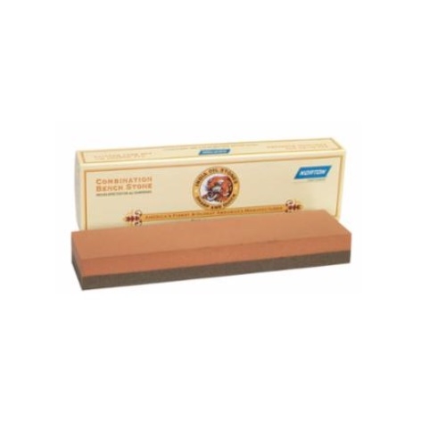 Norton 8-in Sharpening Benchstone, Combination Grade, Aluminum