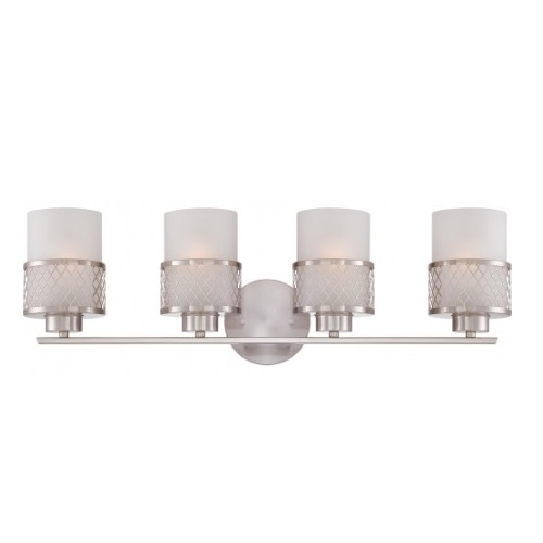 Nuvo 100w 4 Light Vanity Light Fixture Brushed Nickel Nuvo 60 4684 Homelectrical Com