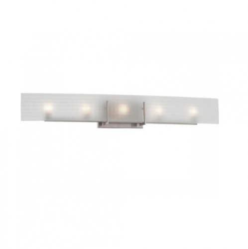 Nuvo 40w Yogi Vanity Light Fixture Halogen 5 Light Brushed Nickel