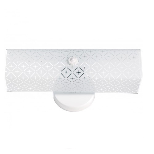 Nuvo 14" Vanity Light, Diamond "U" Channel Glass Shade (Nuvo SF76/276