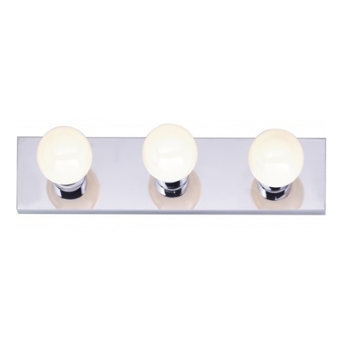 Nuvo 3 Light Bathroom Vanity Strip Light Fixture Polished Chrome