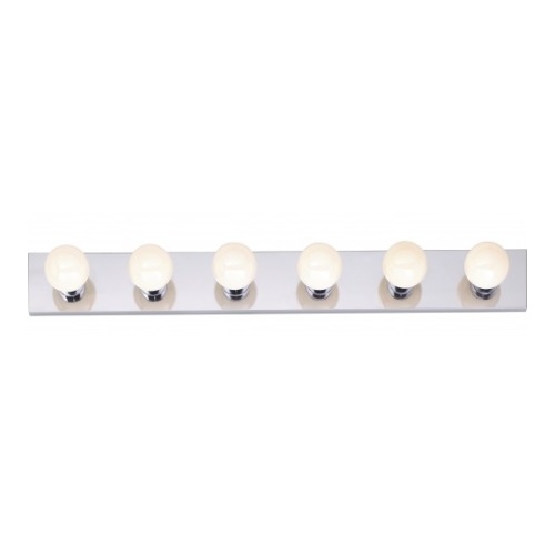 Nuvo 6 Light Bathroom Vanity Strip Light Fixture Polished Chrome