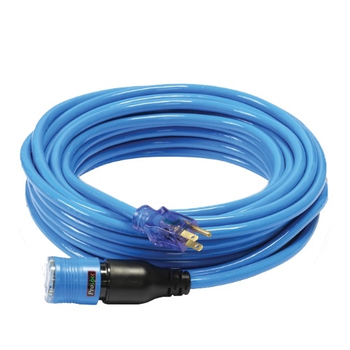 RackATiers 100ft Extension Cord 12/3 w/ ProLock, Blue (RackATiers