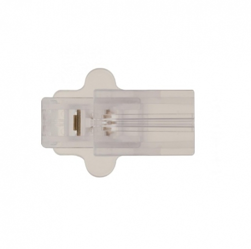 Satco Polarized Female Side Plug, 18/2-SPT-2, 6A, 125V, Clear Silver ...