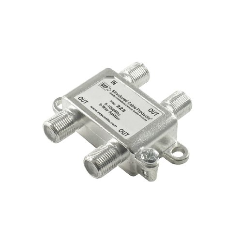 Hart Splitter Module Structured Cable Products 3 Way Splitter 1 GHz Passive TV/CATV Splitter ...
