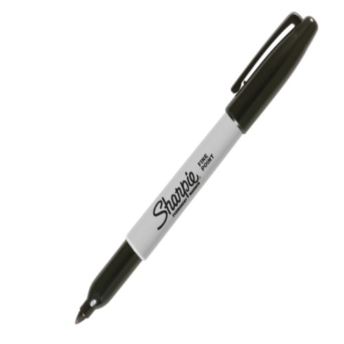 Sanford Fine Point Permanent Markers, Carded, Black (Sanford
