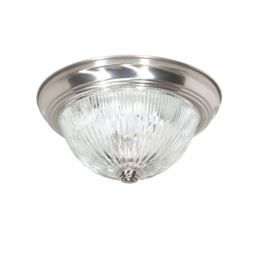 Ribbed glass flush mount cheap