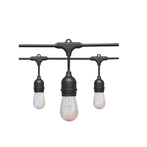 Satco 24-ft 10W LED String Light, Dimmable, 260 lm, 120V, Starfish IOT ...