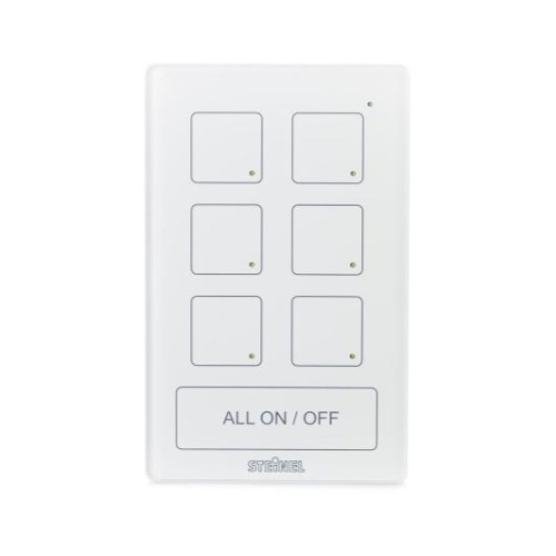 Steinel DCS Scene Switch Wall Switch, 6 Button, White (Steinel SS6 DCS ...