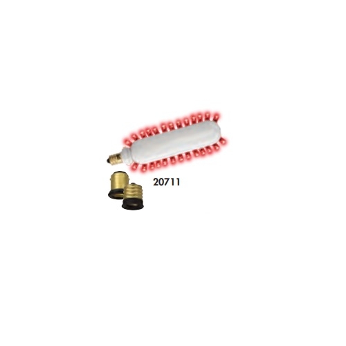 TCP Lighting 1.2W LED Paddle Retrofit Kit for Exit Signs, Candelabra Base, Red, 120V (TCP Lighting 20715)
