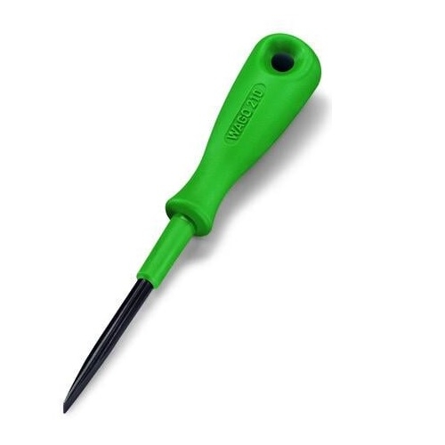 Wago Operating Tool w/ Partially Insulated Shaft, 2.5x0.4 mm, Multicolored (Wago 210-647)