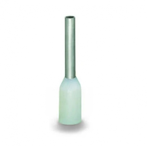 Wago Insulated Ferrule Sleeve, 0.47-in, 0.5 mm/ 20 AWG, White, Case of 1000 (Wago 216-241)