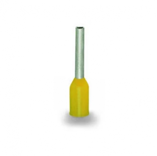 Wago Insulated Ferrule Sleeve, 0.35-in, 0.25 mm/ 24 AWG, Yellow, Case of 1000 (Wago 216-301)