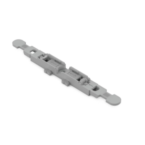 Wago Mounting Carrier w/ Strain Relief, Screw Mounting, 1-Way, Gray (Wago 221-2511)