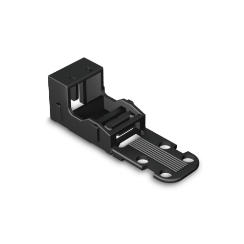 Wago 4 mm Mounting Carrier for 2-Conductor 221 Series Lever-Nuts, Screw, Black (Wago 221-502/000-004)